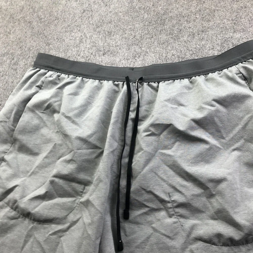 Nike Shorts Mens Large Gray Dri-FIT 9 Inch Athletic Running Gym Pockets